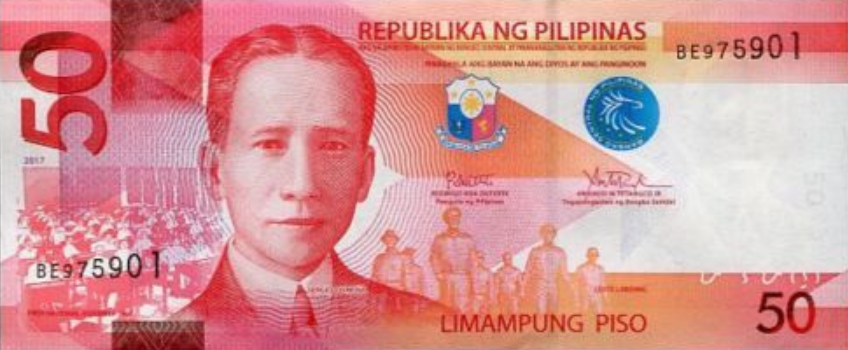 P207 Philippines 50 Piso Year 2017